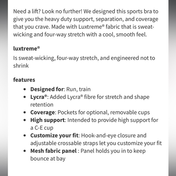 Lululemon Ta Ta tamer Bra 32DD Light Blue - Picture 6 of 7